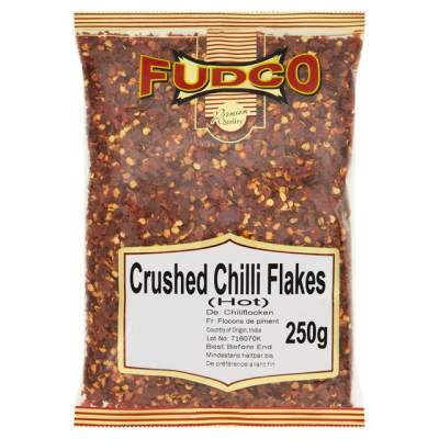 Fudco Chilli Flakes Crushed Hot 250g