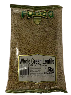 Fudco Whole Green Lentils 1.5kg